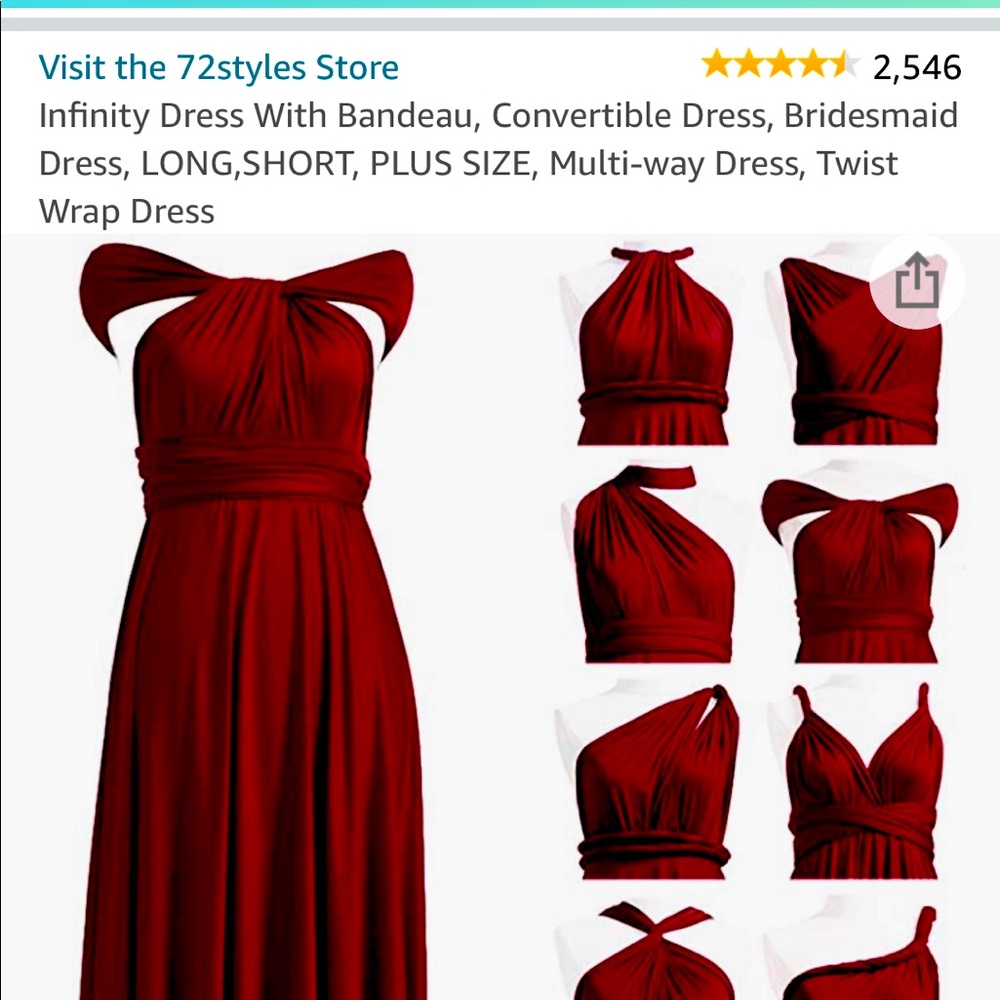Infinity dress w/Bandeau